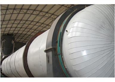 Large rotary dryer